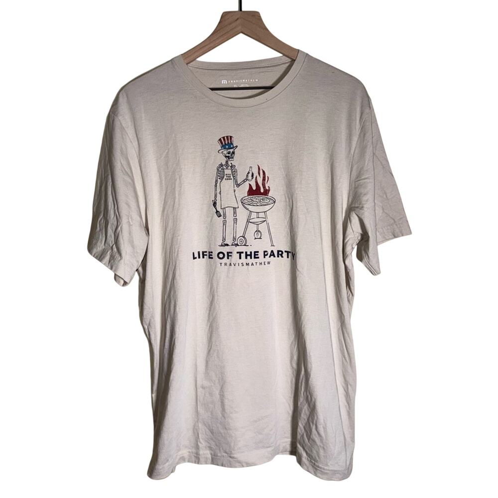 TRAVID MATHEW life of the party lightweight cotton tshirt XL